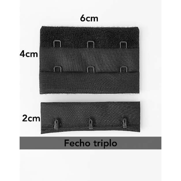 Fecho triplo Pra Sutien colchete body aviamentos de costura.( pacote 10 pares)