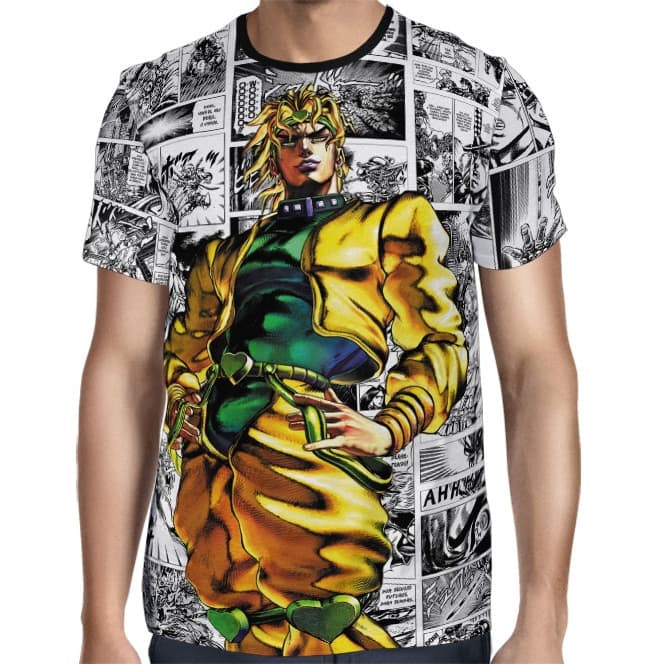 Camisa Full Print Mangá Happy Dio - Jojo's Bizarre Adventure