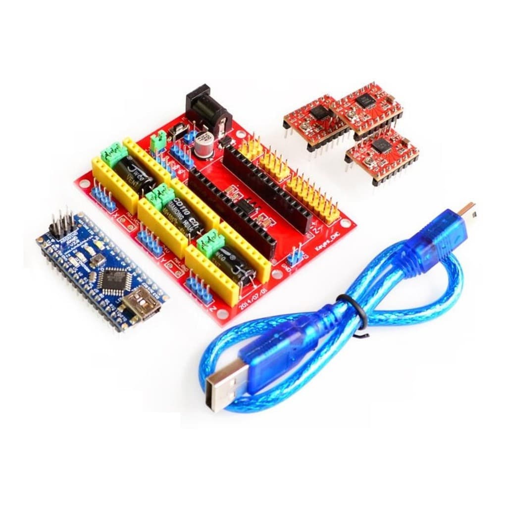Kit Arduino Cnc Shield V4 + 3x Drivers A4988 + Nano + Jumper