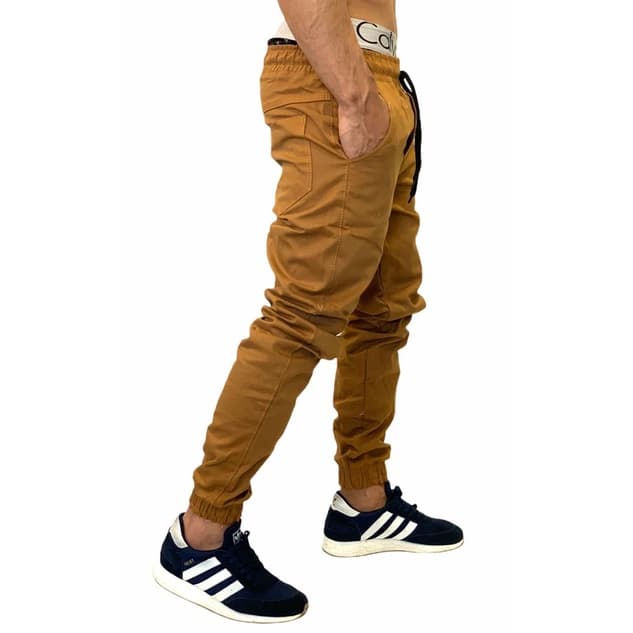 Calça Jogger Masculina Track Pants Fitness Caramelo - Pronta Entrega