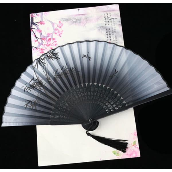 Leque De Madeira Japones Bambu 21 Cm Leque Estilo Oriental