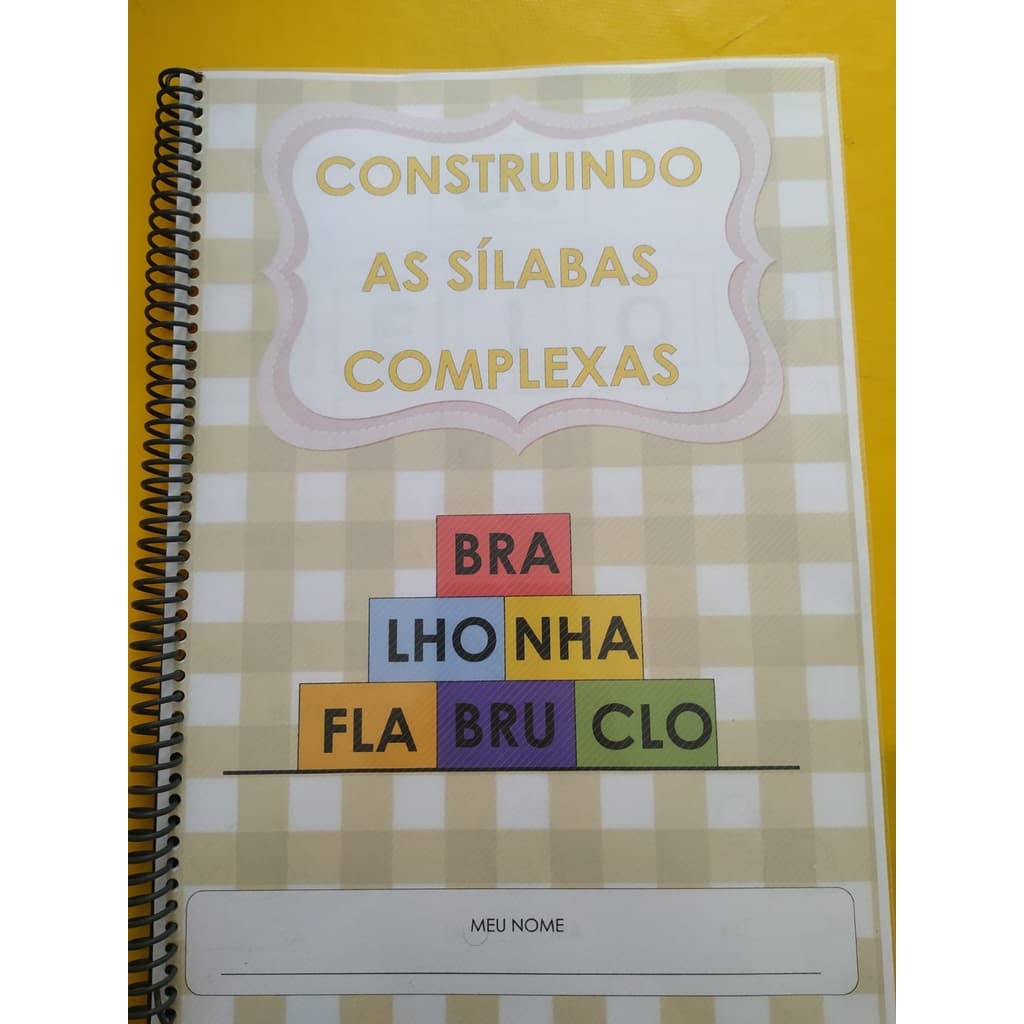 Caderno - Construindo as sílabas complexas