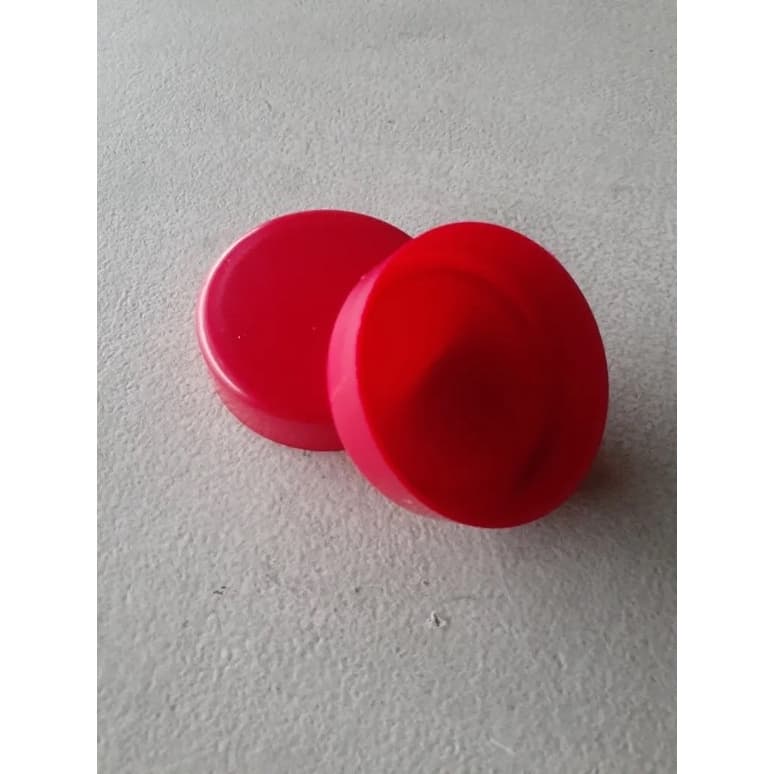 50 Tampas Vermelha De Plástico Para Potes de Papinha Nestlé