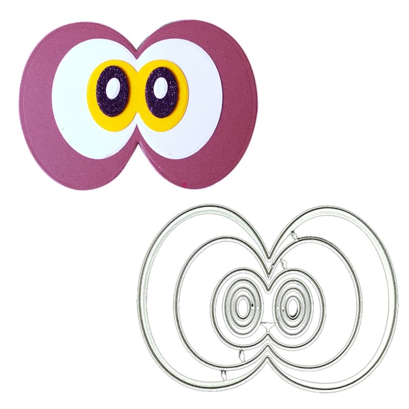 SSS Estêncil Metal Olho Cortes Morrer/Gravação Cartão/Foto/Faça Você Mesmo