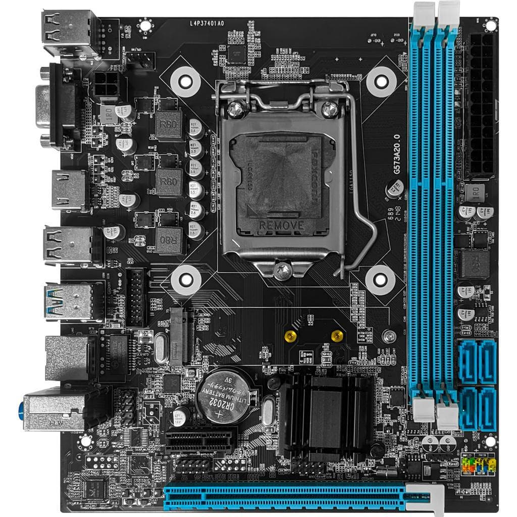 Placa Mãe Intel Lga1150 4ª Gen Processadores I3 I5 I7 Vga/hdmi H81 2x Slots DDR3