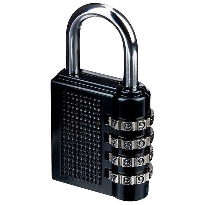 Cadeado Com Segredo 40mm 4 Números De Combinação Modificável Com Senha Código Armário Academia Mochila