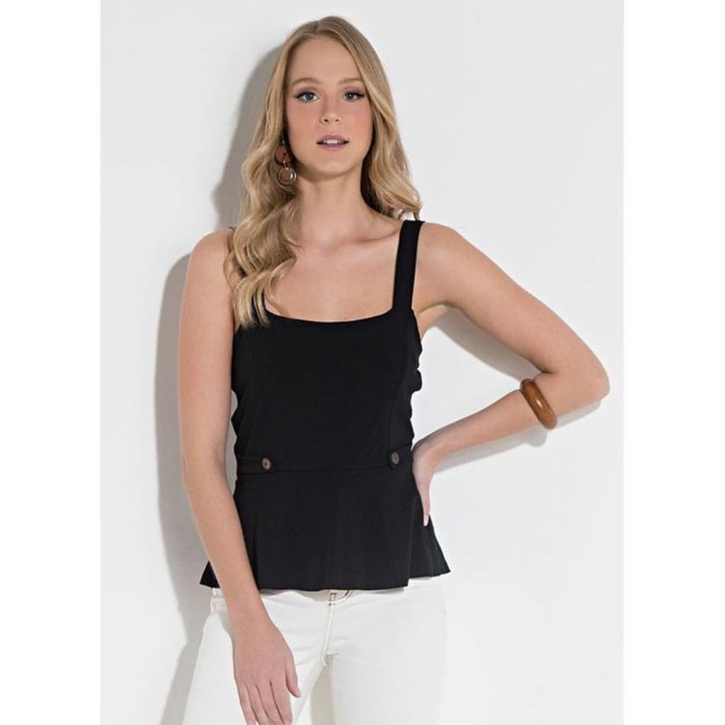Blusinha Com Elástico Nas Costas