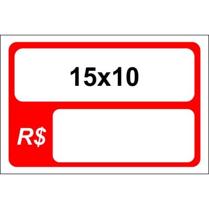 10 Placas De Preço Reutilizável Para Açougues E Supermercados - 15x10cm