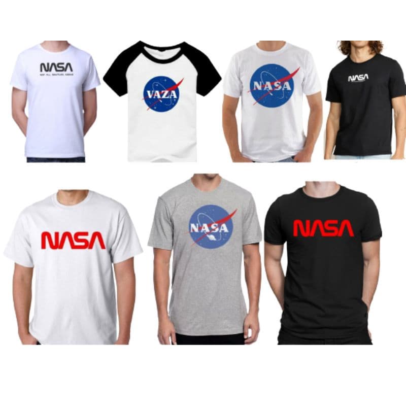 Camisa Masculina Gola Careca NASA