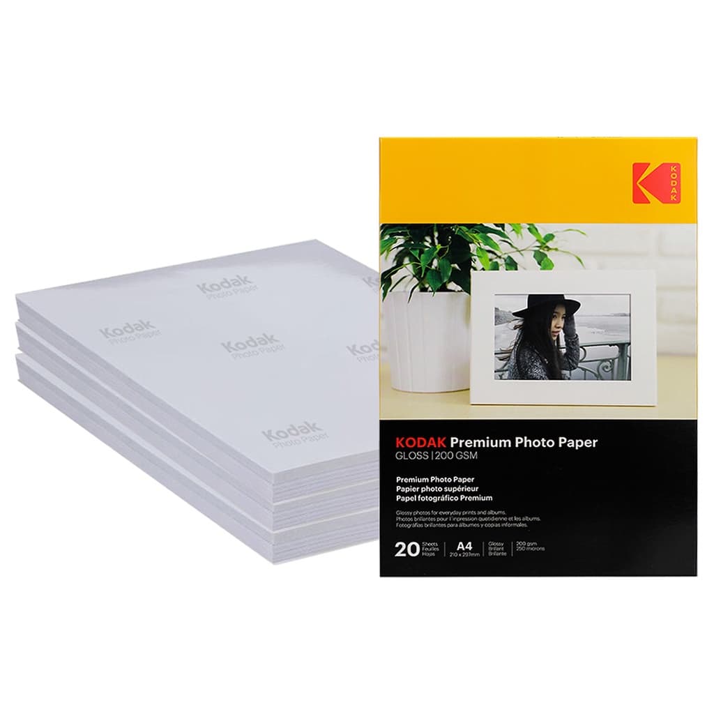 Papel Fotográfico A4 Kodak Gloss 200g 100 Folhas Atacado