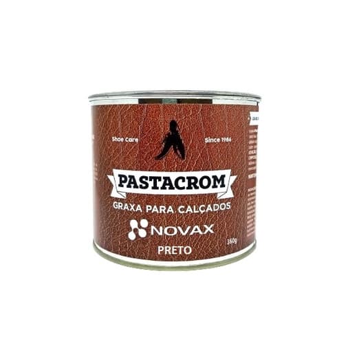 Graxa Pastacrom premium 360g calçados sapato bota coturno couro