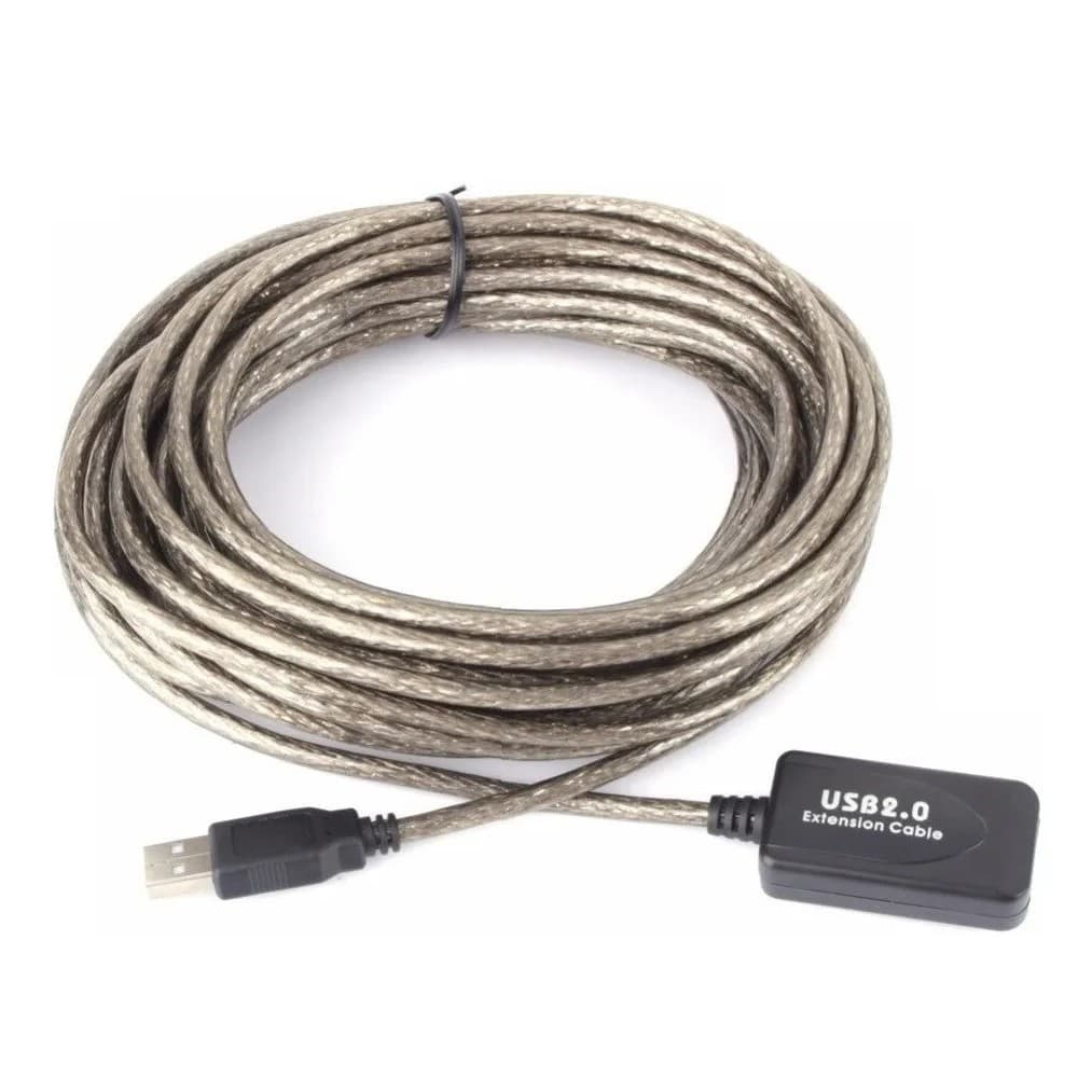 Cabo Extensor Usb 10 Mts Macho x Fêmea Amplificado - 10 Metros
