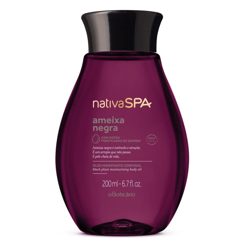 Óleo Hidratante Corporal O Boticário Nativa SPA Ameixa Negra 200ml @