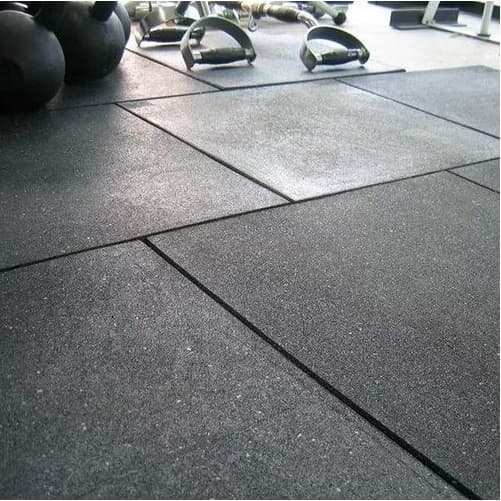 Piso De Borracha Preto Academia Crossfit Playground 15mm