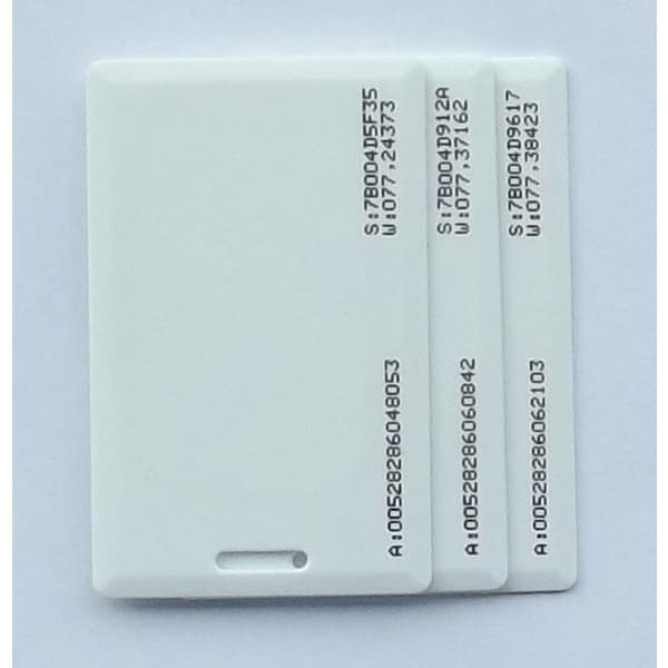 Cartão rfid pvc clamshell proximidade 500 pçs 125khz