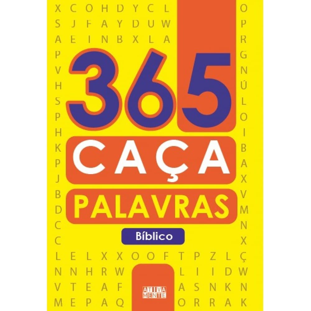 Livro - 365 caça-palavras bíblico - Capa comum - Ativamente