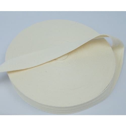 10 Mts Cadarço Sarjado Cru Em  Algodão 20 Mm - 2 Cm