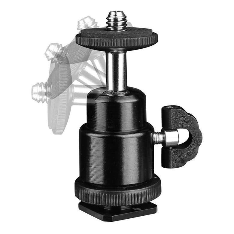 Bola Ball Head Cabeca Tripe 1/4 Sapata Dslr Flash Hot Shoe