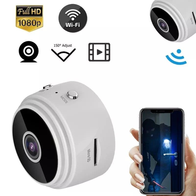 A9 Mini Câmera Wi-Fi Ip 1080p / Visão Noturna / Câmera Espiã Imã Recarregavel Sem Fio Com Suporte Para Cartão Tf