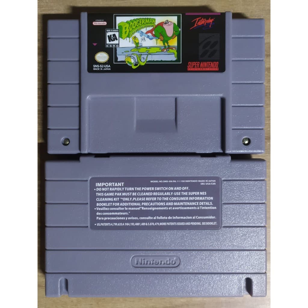 Boogerman cartucho novo Super Nintendo