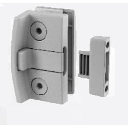 1571 Fechadura bate fecha para janela v/a em vidro temperado - Ipolímeros