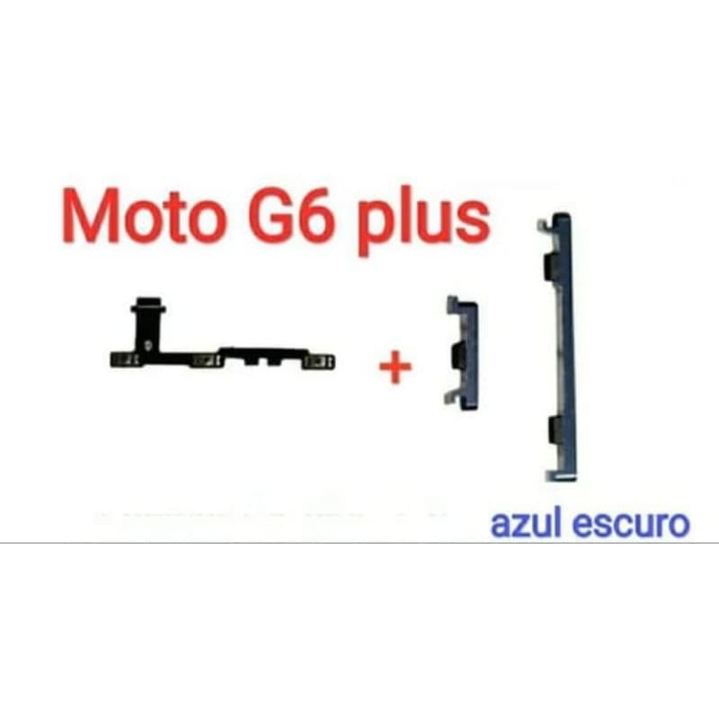 kit flex power + botão power externo para moto g6 plus novo