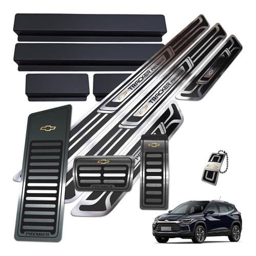 Soleiras E Pedaleiras Ar Inox Tracker Premier 2021 + Brinde