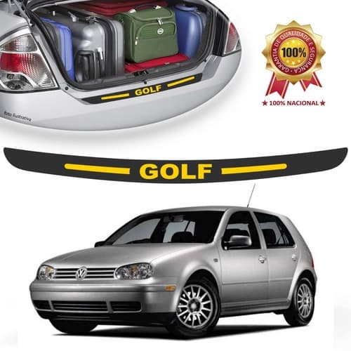 Protetor Soleira Adesivo Porta Malas Vw Golf Amarelo