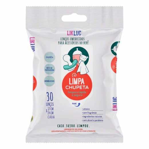 Limpa Chupeta Bico Lenços Higienizadores umedecido Likluc Pikluc