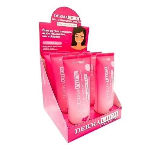 Box c/6 Un - Gel Antirressecamento Rosa Mosqueta íons - Derma Chem