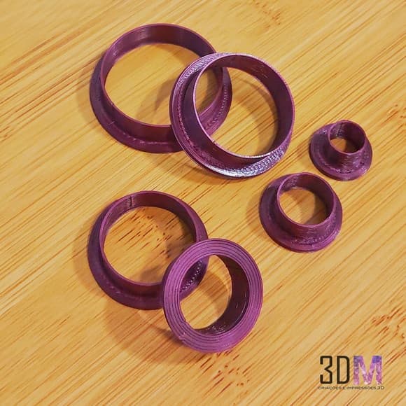 Cortador para cerâmica plástica - kit círculos