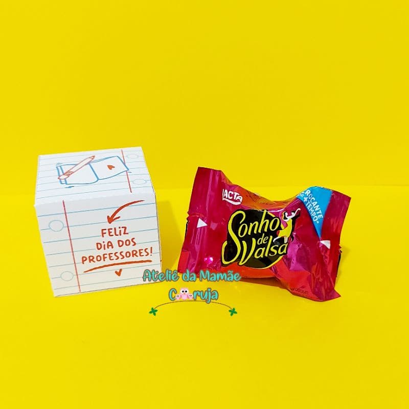 Caixa Cubo Dia dos Professores - 10 unidades