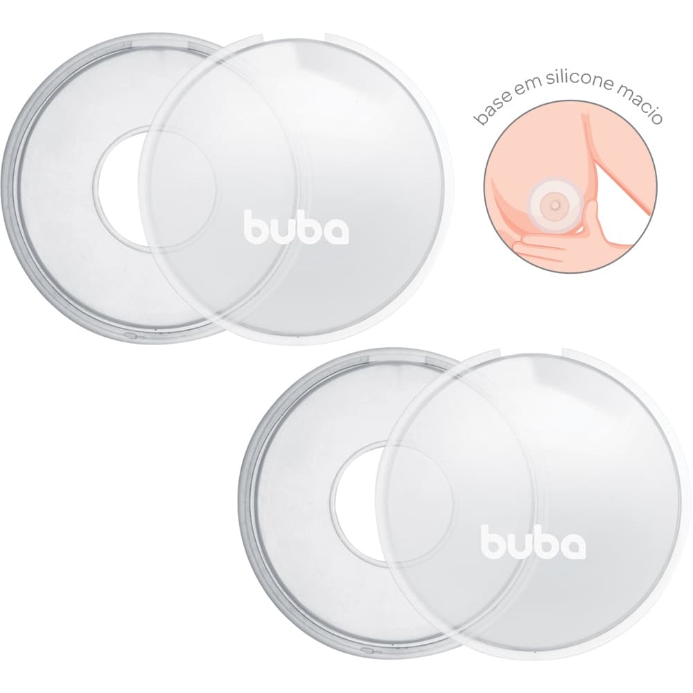Concha De Amamentação Protetor Para Seios Mamilo Pos Parto Original Buba Bico