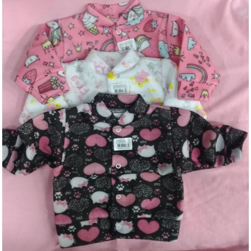 Casaco,casaquinho bebê em Soft aberto na frente.