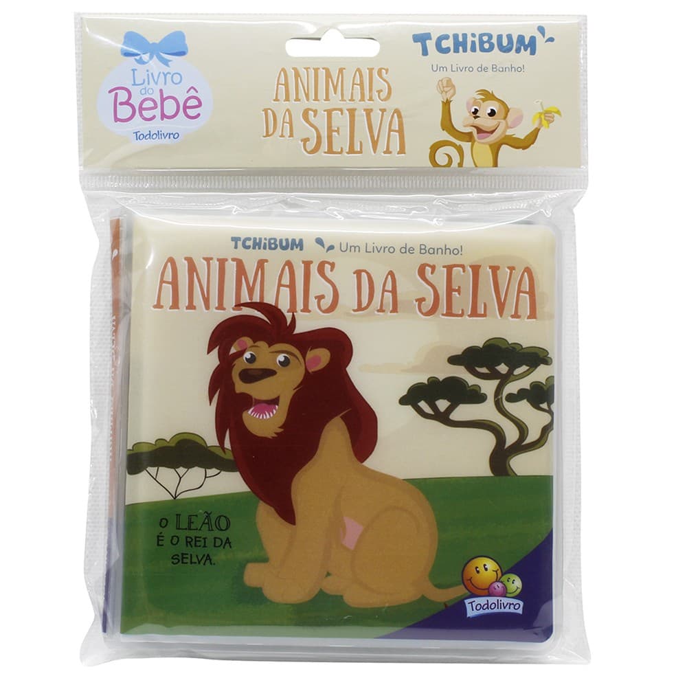Livro do Bebê - Tchibum - Livro de Banho - Animais da Selva