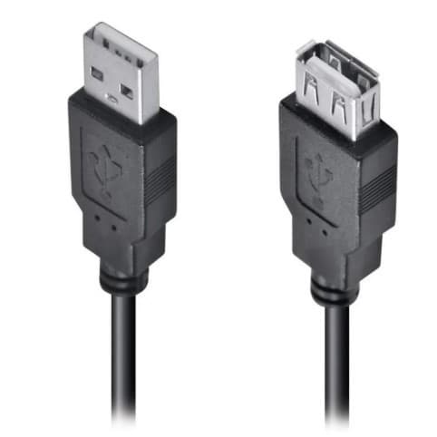 Cabo Extensor Usb 2.0 Macho X Fêmea 1,5 Metros Preto