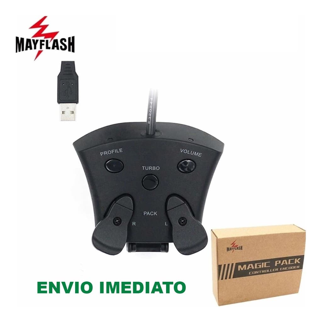 MayFlash Magic Pack Ps4 - Mods Turbo Rapid Fire Anti Recoil E mais  - Para PlayStation 4  - Original Envio Imediato