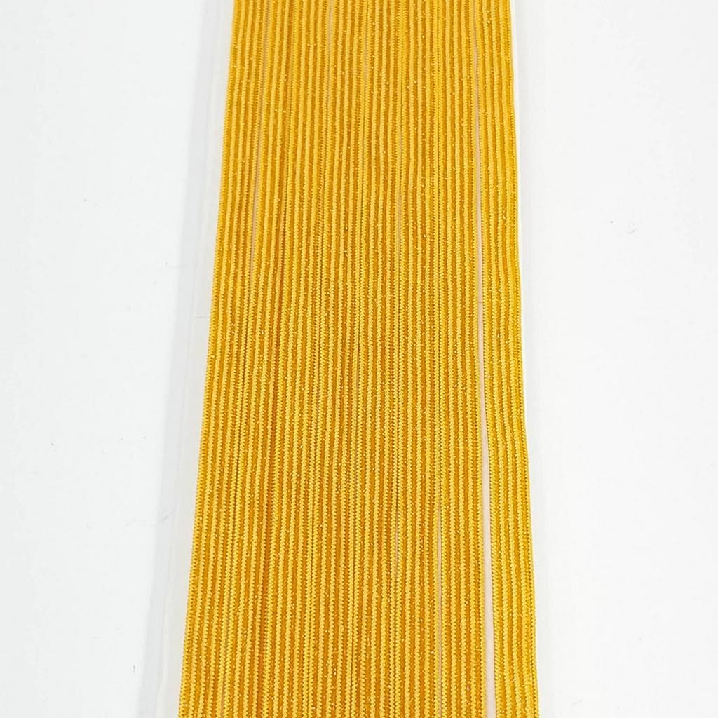 Elástico Chato Lurex Brilho reduzido 6mm laranja o metro 3613 001 - 322A17