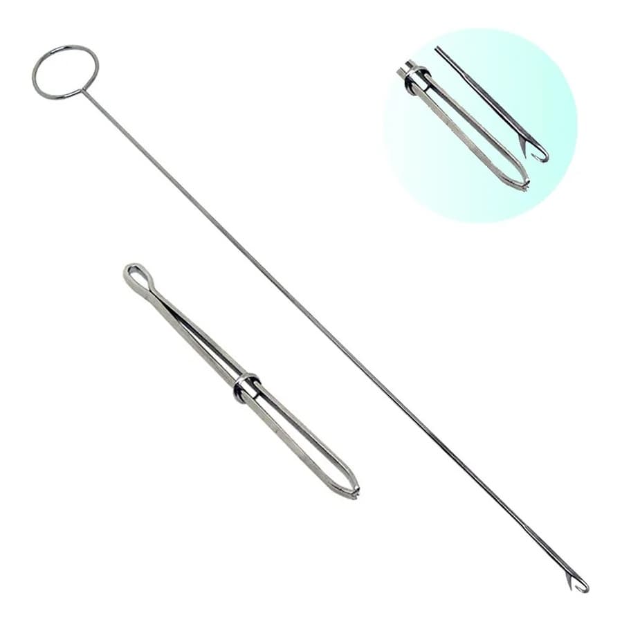 Puxar Passar Cordão Elástico + Virar Virador Costura Roletê