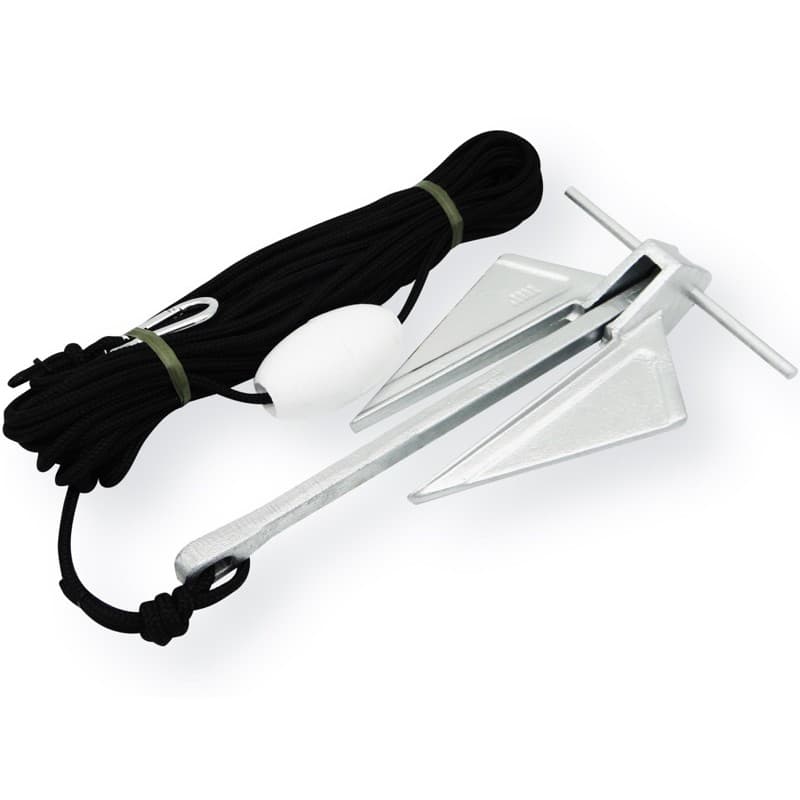 Kit Ancora 2,5kg Danforth para Jet-Ski ou Caiaque