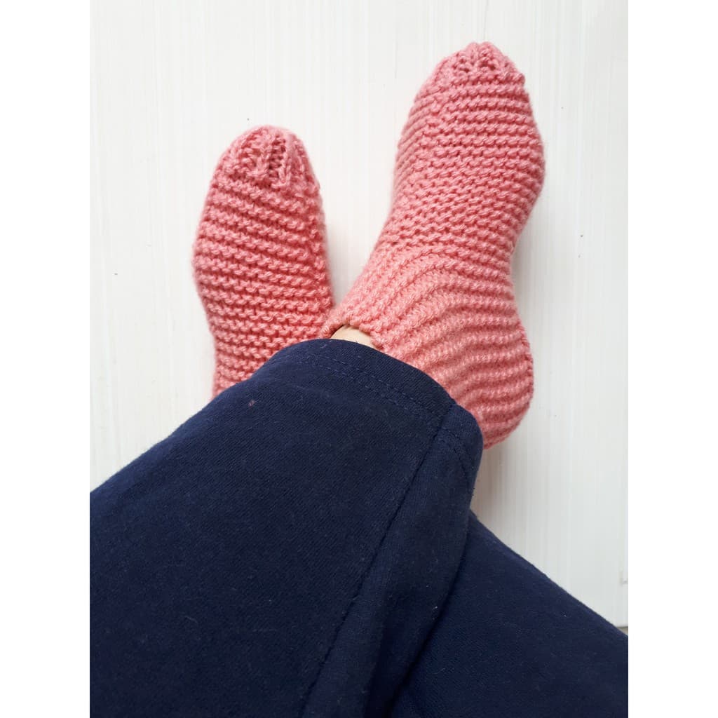 Meia de Lã Adulto - Sapatinho de lã Adulto - Sapatilha de lã Adulto - Sapatinho tricô Adulto - Sapatilha de tricô Adulto