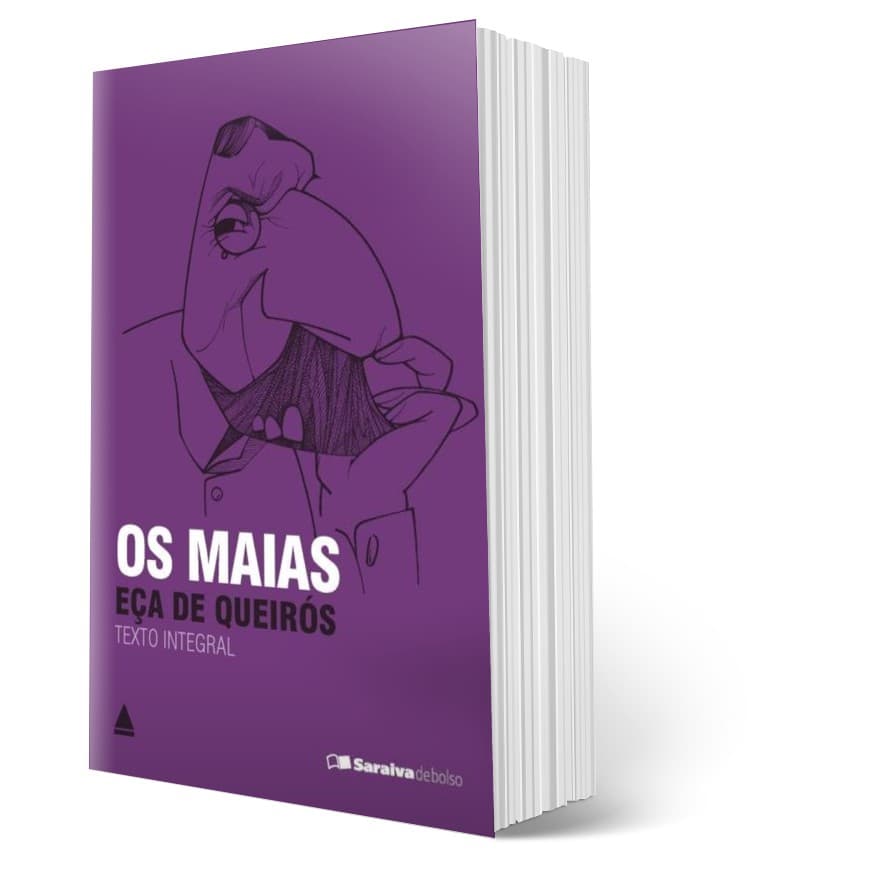 Livro de Bolso Os Maias Eça de Queirós Capa Comum