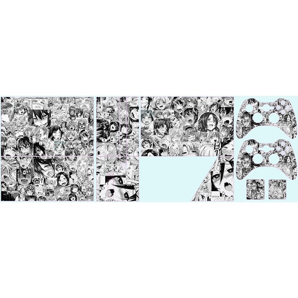 Skin Adesiva Xbox 360 Super Slim - Anime P&B