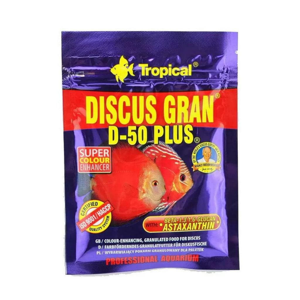 Ração Para Peixe Discus Gran D-50 Plus 20g Sachet Tropical