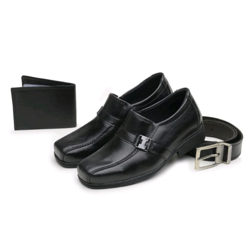 Sapato Social Masculino Moda Infantil Com Carteira Cinto