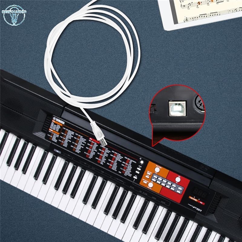 Cabo Conversor De Teclado Tipo-C Para USB 2.0/Eletrônico MIDI/Interface De Áudio/Controlador