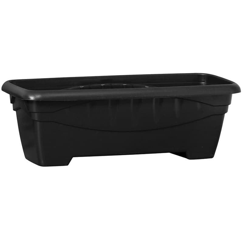 kit 2 Und Vaso Floreira Jardineira Grande 7 Litros Preta