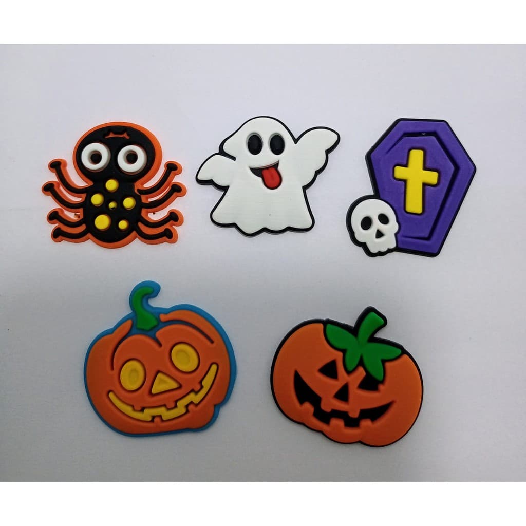 Kit Apliques Halloween de Borracha - Pacotes com 5 Unidades