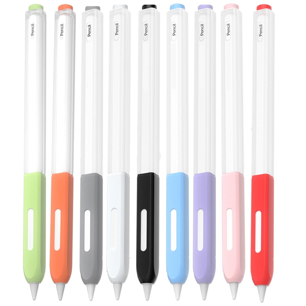Capa Protetora Macia De Silicone Compatível Para iPad Lápis Apple Pencil Pro 2 1 Geração 1a Manga Antiderrapante Caneta