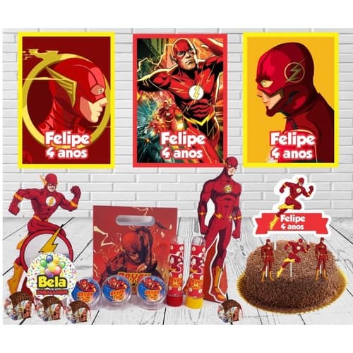 Kit Festa Infantil 150 pçs - Flash - Só Um Bolinho
